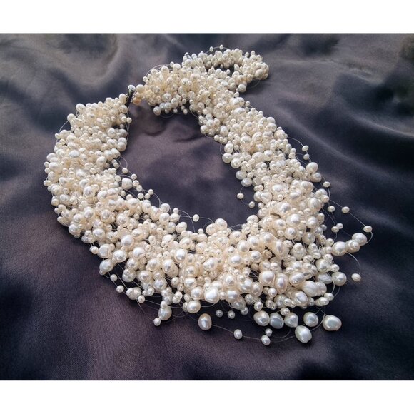 Tiffany&Co Iridesse Statement Sterling Silver Pearls Necklace and Bracelet - Picture 2 of 4